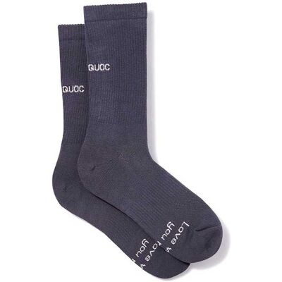 QUOC All Road Sock - Charbon - Chaussette - Publicité QUOC All Road Sock - Charbon - Chaussette - Publicité