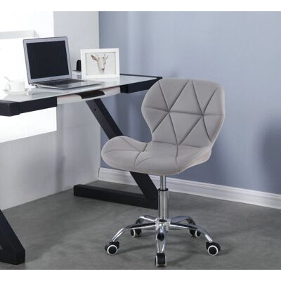 Charles Jacobs - Cushioned Swivel - Grey - Office Chair Charles Jacobs - Cushioned Swivel - Grey - Office Chair