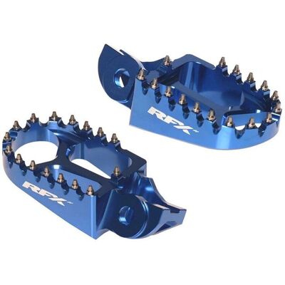 Repose-pieds RFX Pro Bleu - Accessoire Moto Unisexe - Publicité Repose-pieds RFX Pro Bleu - Accessoire Moto Unisexe - Publicité