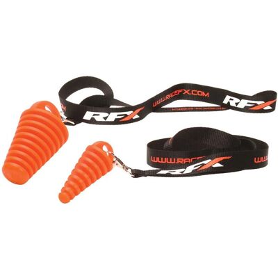 Bouchon d'échappement orange RFX Race FX 4 temps - Exhaust Plug - Publicité Bouchon d'échappement orange RFX Race FX 4 temps - Exhaust Plug - Publicité