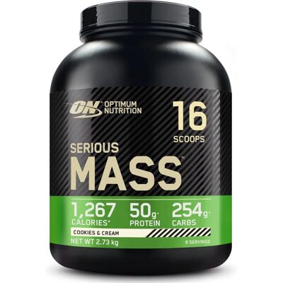 Optimum Nutrition Serious Mass (2727g) - 2727g Cookies&Cream Optimum Nutrition Serious Mass (2727g) - 2727g Cookies&Cream