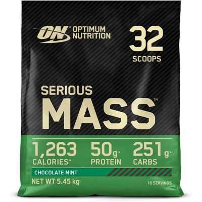 Optimum Nutrition Serious Mass (5455g) - Choklad Mint Optimum Nutrition Serious Mass (5455g) - Choklad Mint