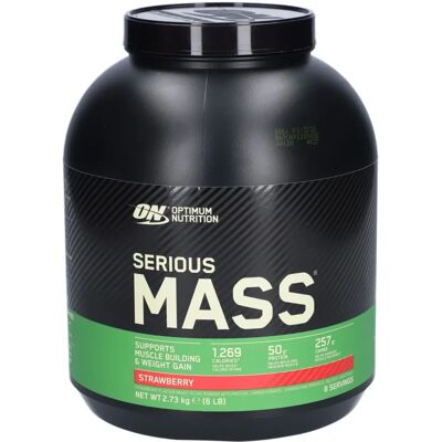 Optimum Nutrition Serious Mass 2.7KG - Jordgubbsviktökningstillskott - Jordgubbar Optimum Nutrition Serious Mass 2.7KG - Jordgubbsviktökningstillskott - Jordgubbar