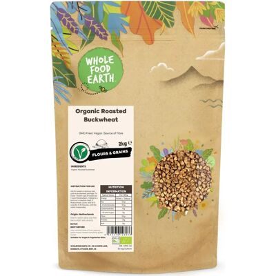 Wholefood-Earth Organic Roasted Buckwheat - Organic Roasted Buckwheat Wholefood-Earth Organic Roasted Buckwheat - Organic Roasted Buckwheat