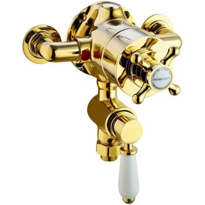 Enki - T72 - Gold Brass - Thermostatic - Shower Valve Enki - T72 - Gold Brass - Thermostatic - Shower Valve