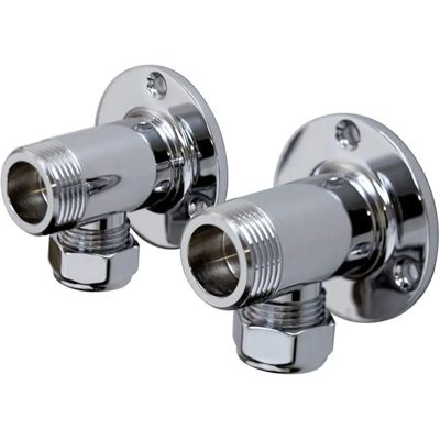 Enki - P10 - Chrome - WallMounted - Backplate Elbow Enki - P10 - Chrome - WallMounted - Backplate Elbow