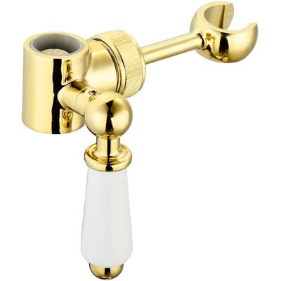 Enki - B09 - Gold - Solid Brass - Shower pole bracket Enki - B09 - Gold - Solid Brass - Shower pole bracket