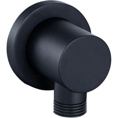 Enki - L09 - Matte Black - Solid Brass - Shower Connector Enki - L09 - Matte Black - Solid Brass - Shower Connector