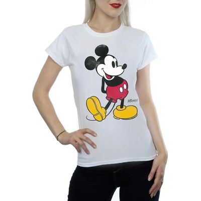 Disney Mickey Mouse Classic Kick katoen T-shirt Licht Grijs - T-Shirt Disney Mickey Mouse Classic Kick katoen T-shirt Licht Grijs - T-Shirt