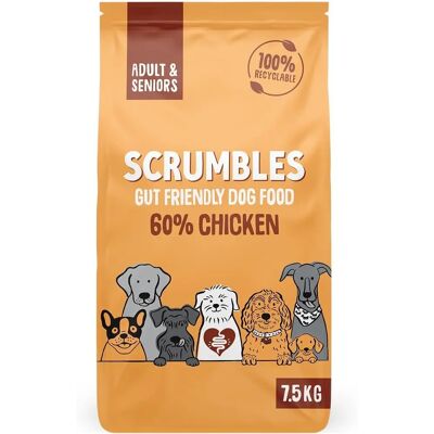 Scrumbles Chicken Dry Dog Food - Adult & Senior 7.5kg Scrumbles Chicken Dry Dog Food - Adult & Senior 7.5kg