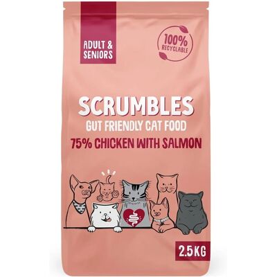 Scrumbles Brand Adult Senior Salmon Dry Cat Food Scrumbles Brand Adult Senior Salmon Dry Cat Food