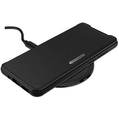OtterBox Schwarz Leder S20 Ultra Klapphülle - Handytasche OtterBox Schwarz Leder S20 Ultra Klapphülle - Handytasche