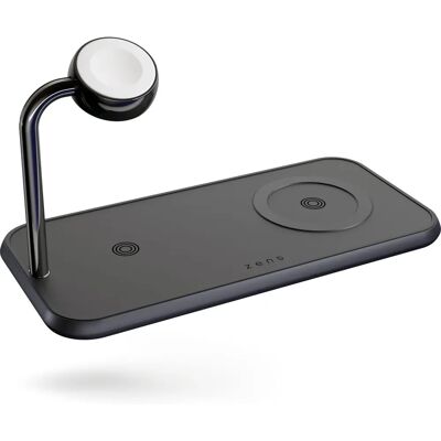 Zens Dual+Watch Draadloze Oplader - Voor Apple Watch en Qi-apparaten Zens Dual+Watch Draadloze Oplader - Voor Apple Watch en Qi-apparaten