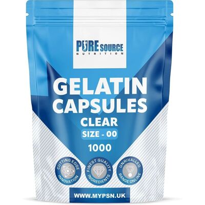 Pure Source Nutrition - 00-1000 - Clear Gelatine - Capsules Pure Source Nutrition - 00-1000 - Clear Gelatine - Capsules