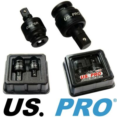 US PRO - 1466 - Drive 3/8 in - Drive 1/2 in - Universal Joint Set US PRO - 1466 - Drive 3/8 in - Drive 1/2 in - Universal Joint Set