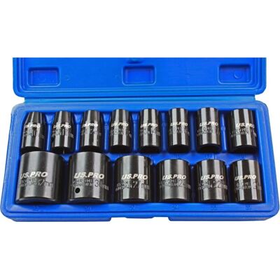 US PRO - 1679 - 14pc - 10-32mm - Impact socket set US PRO - 1679 - 14pc - 10-32mm - Impact socket set