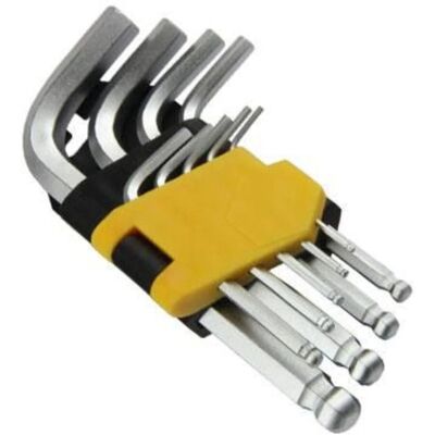 US PRO Tools 2083 9PC Short Ball 1.5-10mm Allen Hex Key Set US PRO Tools 2083 9PC Short Ball 1.5-10mm Allen Hex Key Set