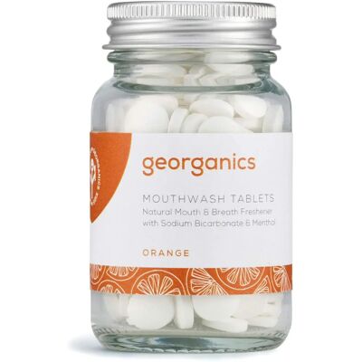 Georganics Orange Mouthwash Tablets - Mouthwash Tablets Georganics Orange Mouthwash Tablets - Mouthwash Tablets