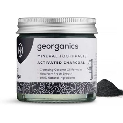 Georganics Natürliche Zahnpasta Aktivkohle - 60ml Georganics Natürliche Zahnpasta Aktivkohle - 60ml