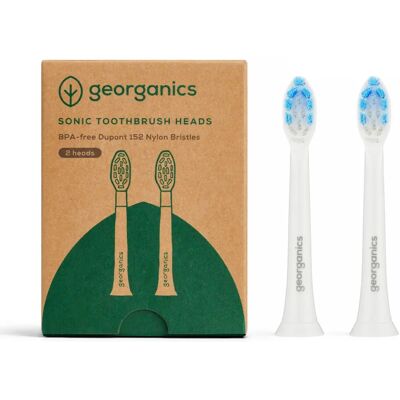 Brosse à dents sonore Georganics - Têtes de rechange x2 - Brosse à dents - Publicité Brosse à dents sonore Georganics - Têtes de rechange x2 - Brosse à dents - Publicité