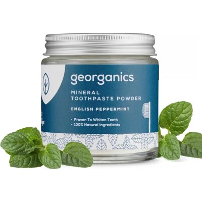 Georganics Organic Peppermint Toothpowder - Natural Vegan Toothpaste Georganics Organic Peppermint Toothpowder - Natural Vegan Toothpaste