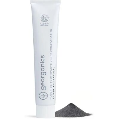 Dentifrice hydroxyapatite et fluorure Georganics - Protège & Éclaire - Publicité Dentifrice hydroxyapatite et fluorure Georganics - Protège & Éclaire - Publicité