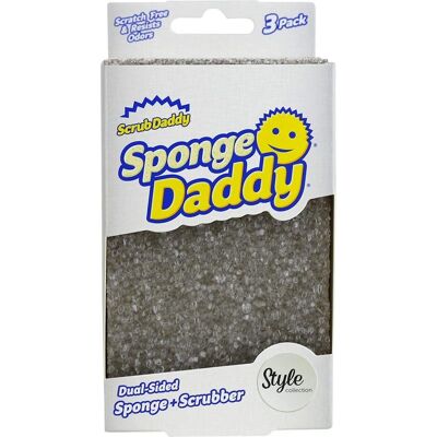 Scrub Daddy - Collection d’éponges gris - 3 pièces Scrub Daddy - Collection d’éponges gris - 3 pièces