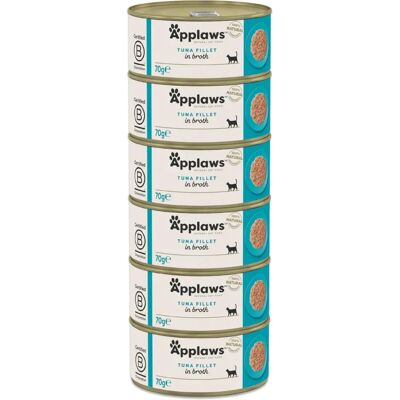 APPLAWS Thunfisch in Brühe Katzenfutter - Adult, 6x70g APPLAWS Thunfisch in Brühe Katzenfutter - Adult, 6x70g