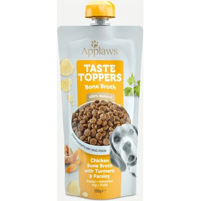 Applaws Chicken Bone Broth Dog Food Topper 6x200ml Applaws Chicken Bone Broth Dog Food Topper 6x200ml