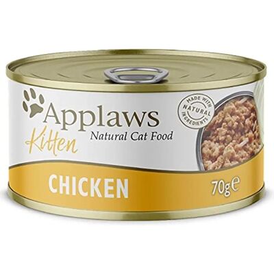 Applaws Hähnchenbrust Kitten Nassfutter - 24x70g Applaws Hähnchenbrust Kitten Nassfutter - 24x70g
