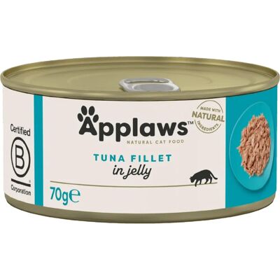 Applaws Tuna Fillet Wet Cat Food - 70g Tin - Pack of 24 Applaws Tuna Fillet Wet Cat Food - 70g Tin - Pack of 24