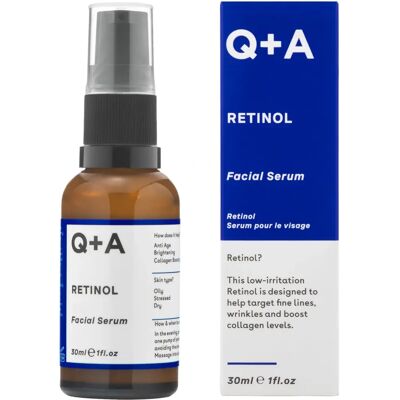 Q+A Retinol 0.2% Ansiktsserum - Kollagen & Fornyelse Q+A Retinol 0.2% Ansiktsserum - Kollagen & Fornyelse