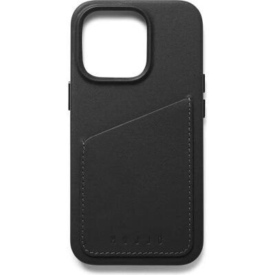 Mujjo Täysi nahkainen lompakkokotelo - iPhone 14 Pro Max, Musta Mujjo Täysi nahkainen lompakkokotelo - iPhone 14 Pro Max, Musta