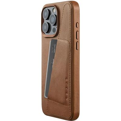 Mujjo Nahkainen Lompakkokotelo iPhone 15 Pro Max - Ruskea Mujjo Nahkainen Lompakkokotelo iPhone 15 Pro Max - Ruskea
