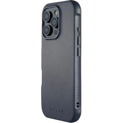 Mujjo iPhone 16 Pro Hülle - Stahlblau - Handyhülle Mujjo iPhone 16 Pro Hülle - Stahlblau - Handyhülle