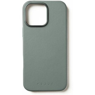 Mujjo - Leather Case for iPhone 16 Pro Max - Green Smoke Mujjo - Leather Case for iPhone 16 Pro Max - Green Smoke