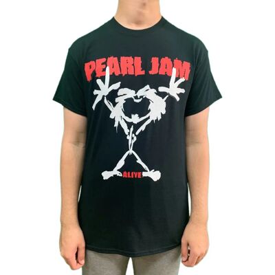 Pearl Jam Stickman T-paita - Musta - Unisex - L Pearl Jam Stickman T-paita - Musta - Unisex - L