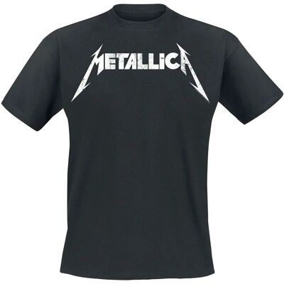 Metallica - Logo Teksturoitu T-paita lyhythihainen - S:stä 5XL:ään - Mies - Musta Metallica - Logo Teksturoitu T-paita lyhythihainen - S:stä 5XL:ään - Mies - Musta