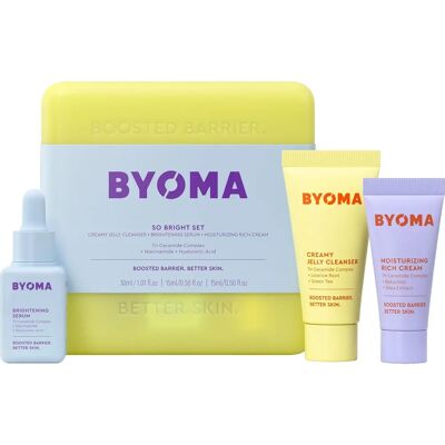 Byoma Brightening Set - Mini Reinigungsmittel, Creme & Serum Byoma Brightening Set - Mini Reinigungsmittel, Creme & Serum