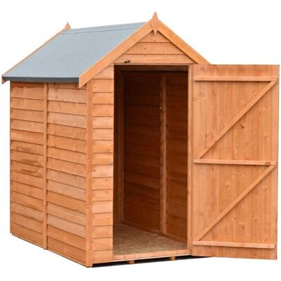 Shire Wooden Garden Shed 6x4 - Space Saving, No Windows Shire Wooden Garden Shed 6x4 - Space Saving, No Windows