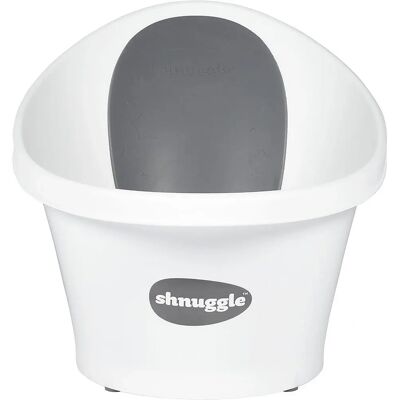 shnuggle Vasca per bambini con tappo e schienale in schiuma - grigio shnuggle Vasca per bambini con tappo e schienale in schiuma - grigio