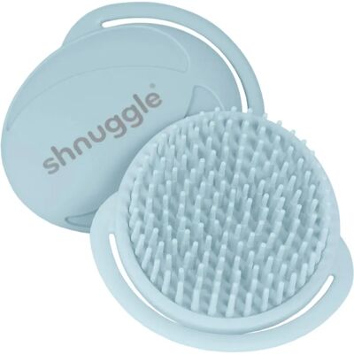 Shnuggle Dětský koupací kartáč - Měkký silikon - Odstraňuje krusty - Modrý Shnuggle Dětský koupací kartáč - Měkký silikon - Odstraňuje krusty - Modrý