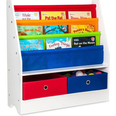 LIVIVO Children Sling Bookshelf - Multi Colour LIVIVO Children Sling Bookshelf - Multi Colour