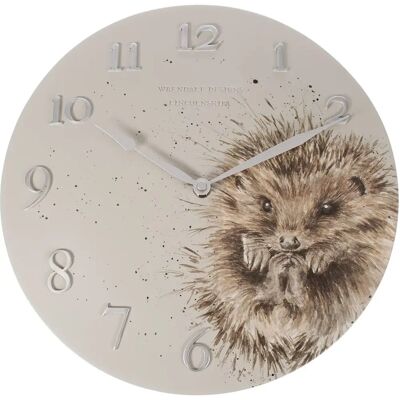 Wrendale Designs Hedgehog Wall Clock - Awakening - 30cm Wrendale Designs Hedgehog Wall Clock - Awakening - 30cm