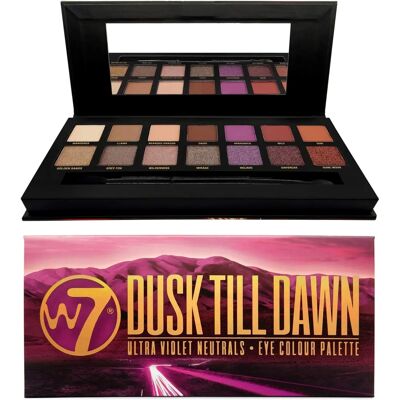 W7 Dusk till Dawn Ultraviolet Neutrals Eye Palette - 14 Shades W7 Dusk till Dawn Ultraviolet Neutrals Eye Palette - 14 Shades