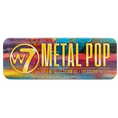 W7 Metal Pop - Metallisch schimmernde Lidschattenpalette - 12 Farbtöne W7 Metal Pop - Metallisch schimmernde Lidschattenpalette - 12 Farbtöne