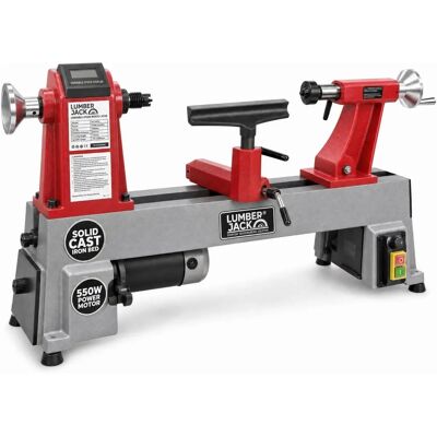 Lumberjack VSL305 - Cast iron bed - LCD display - Variable speed - Wood Lathe Lumberjack VSL305 - Cast iron bed - LCD display - Variable speed - Wood Lathe