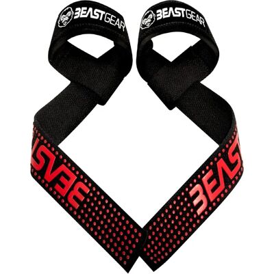 Faixas de Levantamento Beast-Gear - Faixas Reforçadas Padrão Profissional Com Pegas Flexíveis de Gel Avançadas Faixas de Levantamento Beast-Gear - Faixas Reforçadas Padrão Profissional Com Pegas Flexíveis de Gel Avançadas