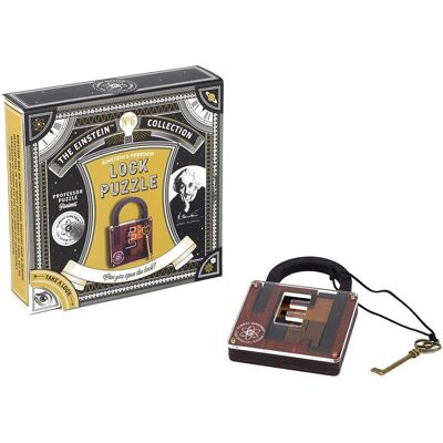 Puzzle Lock Einstein de Professor Puzzle - Casse-tête 3D - Cadeau pour physiciens - Publicité Puzzle Lock Einstein de Professor Puzzle - Casse-tête 3D - Cadeau pour physiciens - Publicité