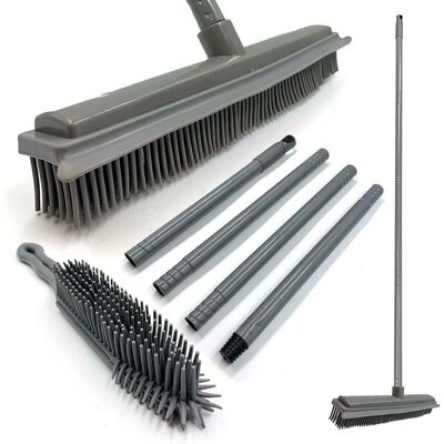 TDBS - Rubber Broom - Pet Hair Remover - Rubber Broom - Brush Set TDBS - Rubber Broom - Pet Hair Remover - Rubber Broom - Brush Set